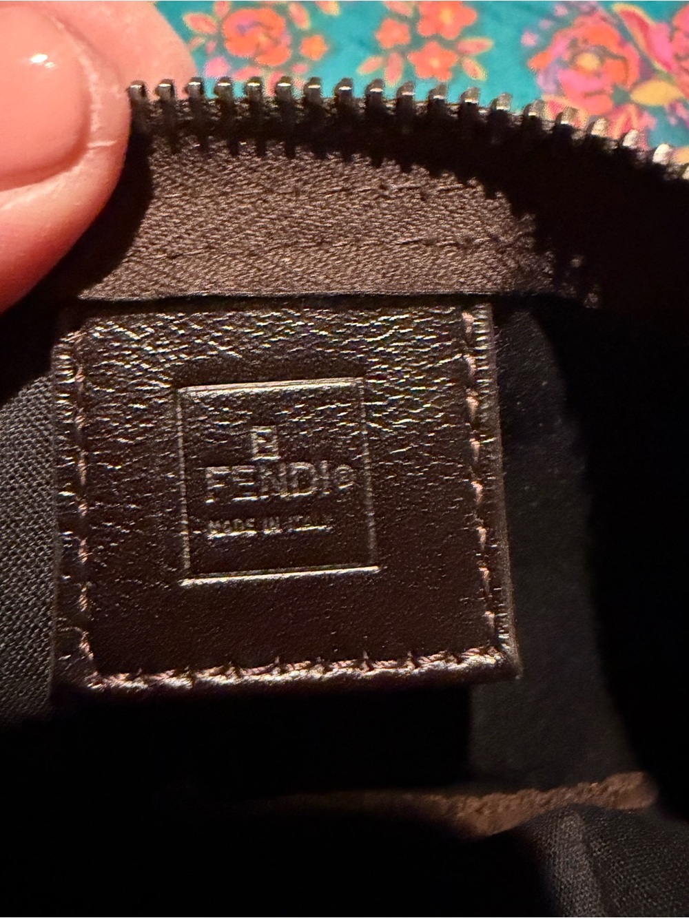 Fendi Brown Zucca Canvas Pochette - Picture 9 of 10